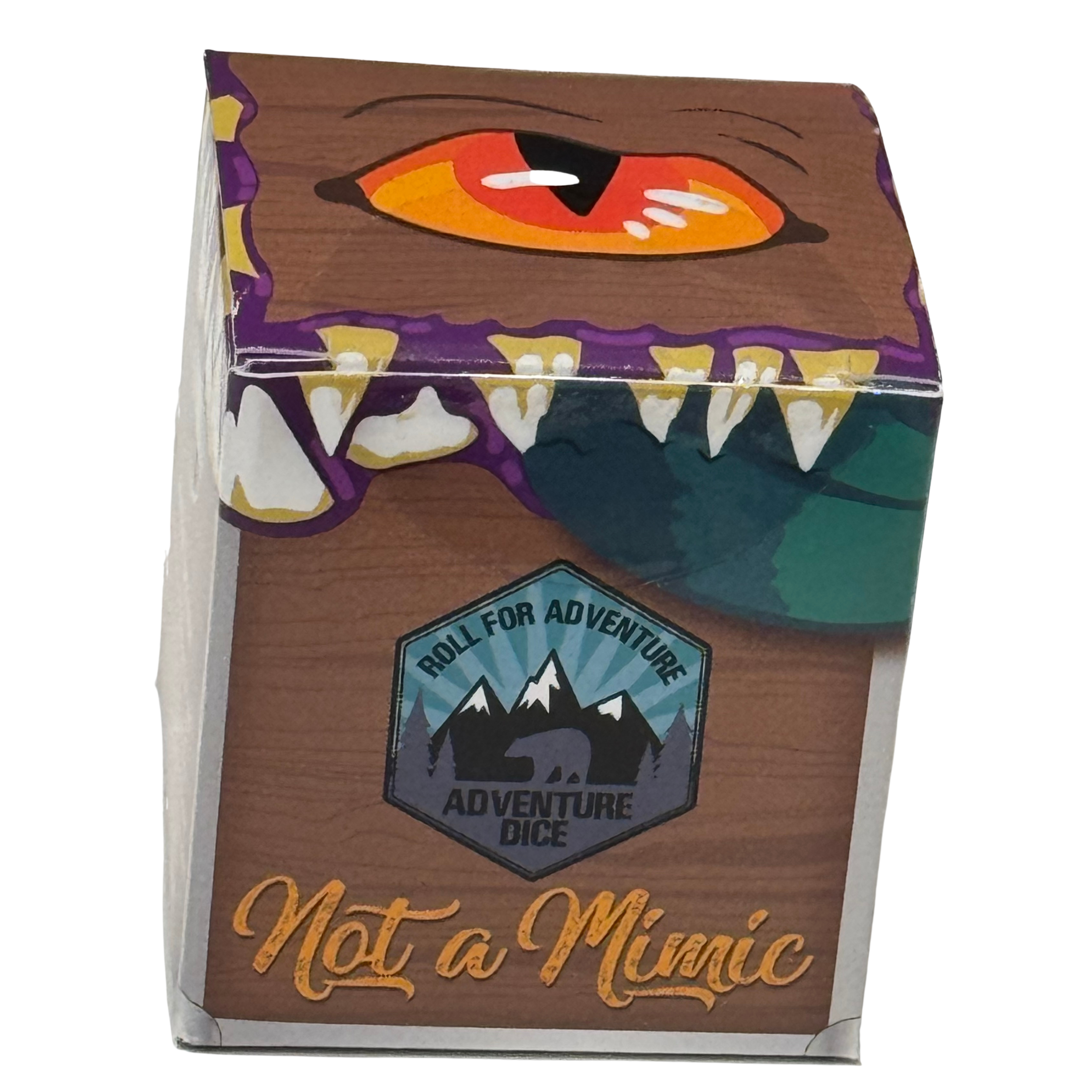 Not A Mimic Mystery Dice Box packaging